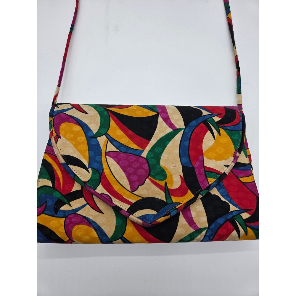 Womens Crossbody Bag Small Multicolor Good Abstract Geometric Print Unbranded